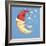 Bubbly Christmas Moon-David Cooke-Framed Giclee Print