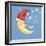 Bubbly Christmas Moon-David Cooke-Framed Giclee Print