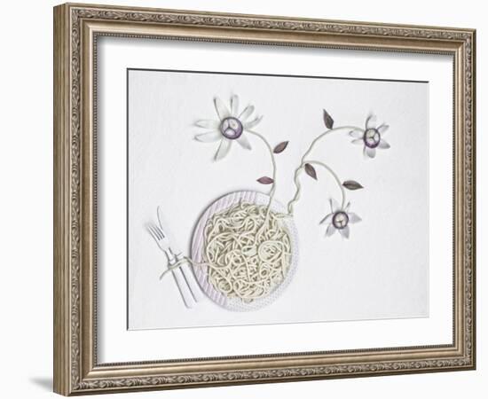 Bucatini With onion-Dimitar Lazarov-Framed Giclee Print