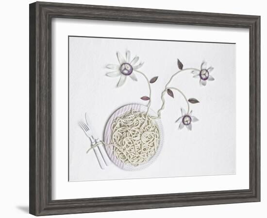 Bucatini With onion-Dimitar Lazarov-Framed Giclee Print