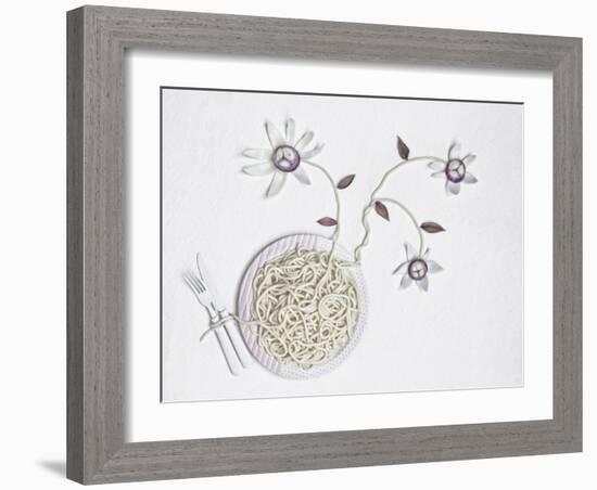 Bucatini With onion-Dimitar Lazarov-Framed Giclee Print