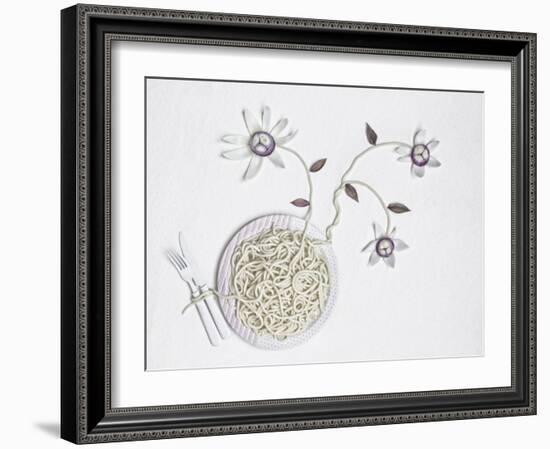 Bucatini With onion-Dimitar Lazarov-Framed Giclee Print