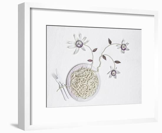 Bucatini With onion-Dimitar Lazarov-Framed Giclee Print