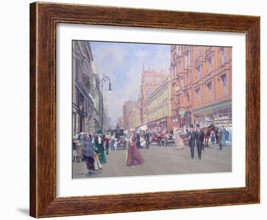 Buchanan Street in 1910'-William Ireland-Framed Giclee Print