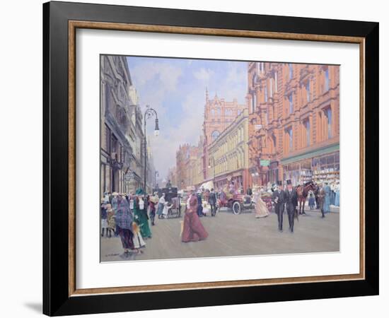 Buchanan Street in 1910'-William Ireland-Framed Giclee Print