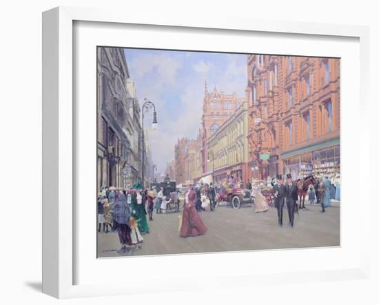 Buchanan Street in 1910'-William Ireland-Framed Giclee Print