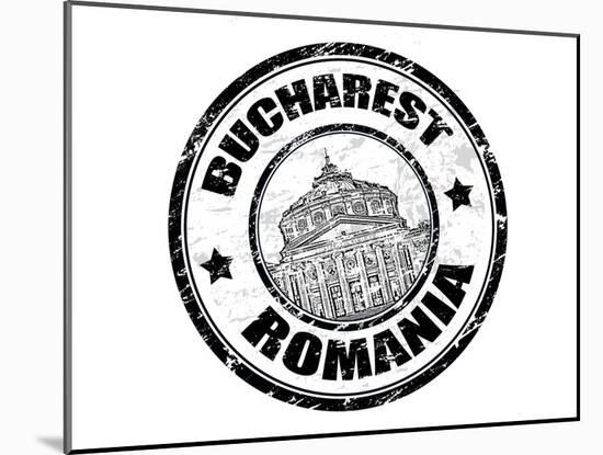 Bucharest Stamp-radubalint-Mounted Art Print