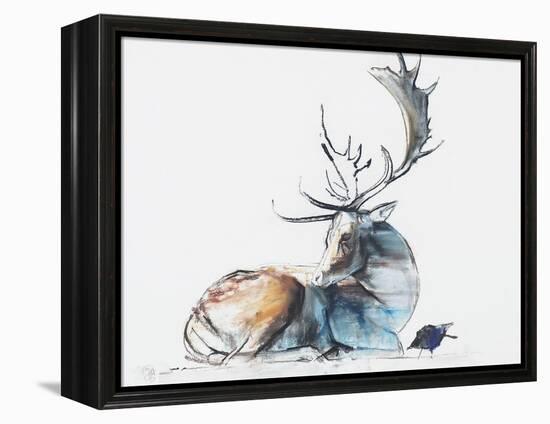 Buck and Bird, 2006-Mark Adlington-Framed Premier Image Canvas