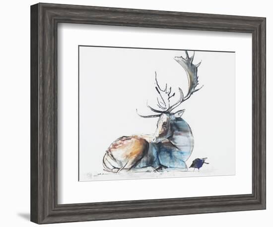 Buck and Bird, 2006-Mark Adlington-Framed Giclee Print