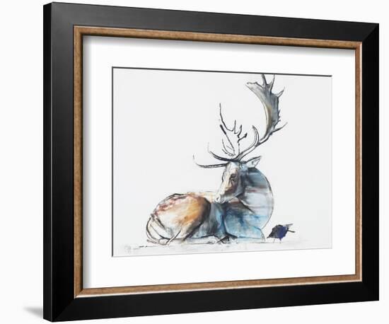 Buck and Bird, 2006-Mark Adlington-Framed Giclee Print