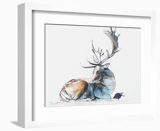 Buck and Bird, 2006-Mark Adlington-Framed Giclee Print