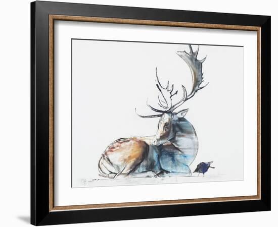 Buck and Bird, 2006-Mark Adlington-Framed Giclee Print