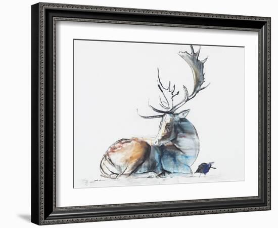 Buck and Bird, 2006-Mark Adlington-Framed Giclee Print