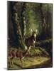 Buck and Doe in the Adirondacks-Arthur Fitzwilliam Tait-Mounted Giclee Print