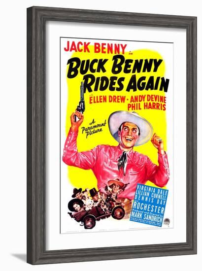 Buck Benny Rides Again-null-Framed Art Print