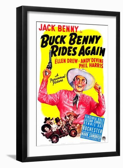 Buck Benny Rides Again-null-Framed Art Print