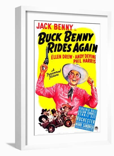 Buck Benny Rides Again-null-Framed Art Print