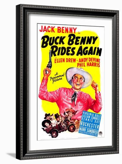 Buck Benny Rides Again-null-Framed Art Print