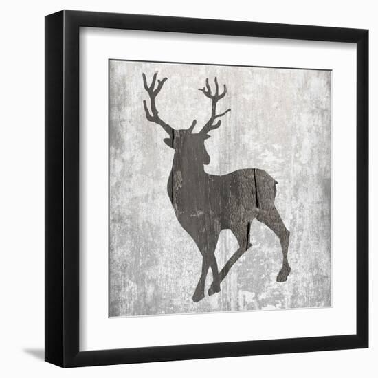 Buck Hunt Gray-Sheldon Lewis-Framed Art Print