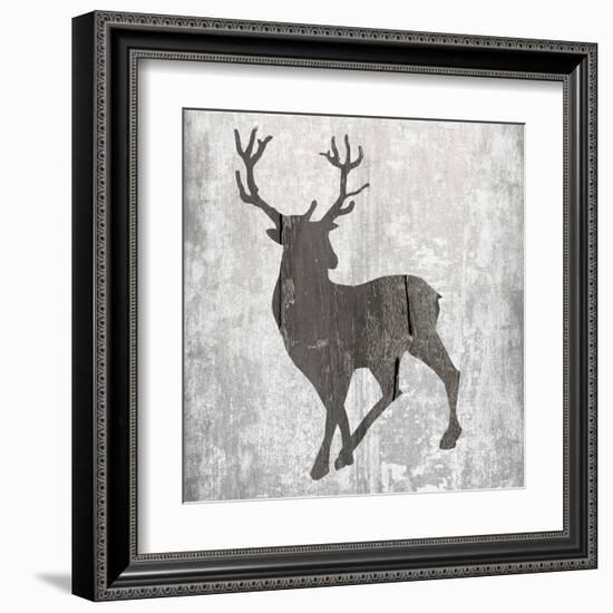 Buck Hunt Gray-Sheldon Lewis-Framed Art Print