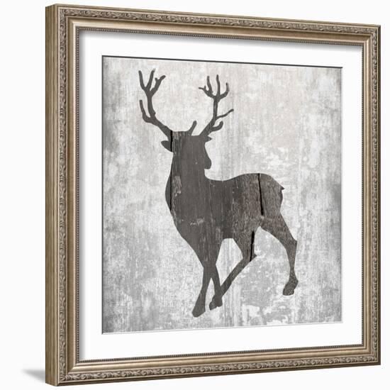 Buck Hunt Gray-Sheldon Lewis-Framed Art Print