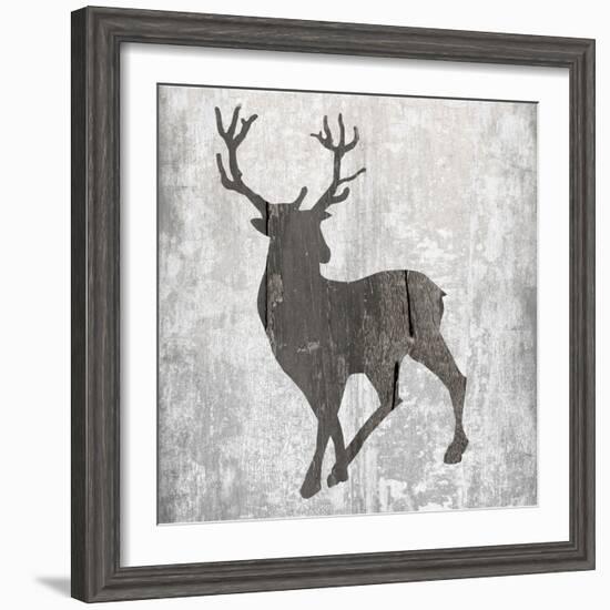 Buck Hunt Gray-Sheldon Lewis-Framed Art Print