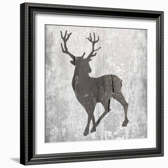 Buck Hunt Gray-Sheldon Lewis-Framed Art Print