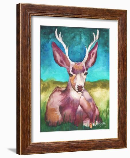 Buck In A Field I-Elizabeth Medley-Framed Art Print