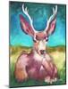 Buck In A Field I-Elizabeth Medley-Mounted Art Print