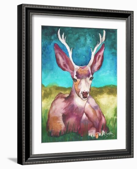 Buck In A Field I-Elizabeth Medley-Framed Art Print