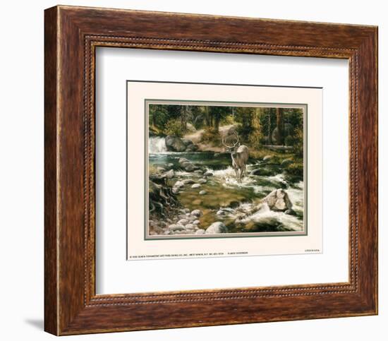 Buck in Midstream-Jack Sorenson-Framed Art Print