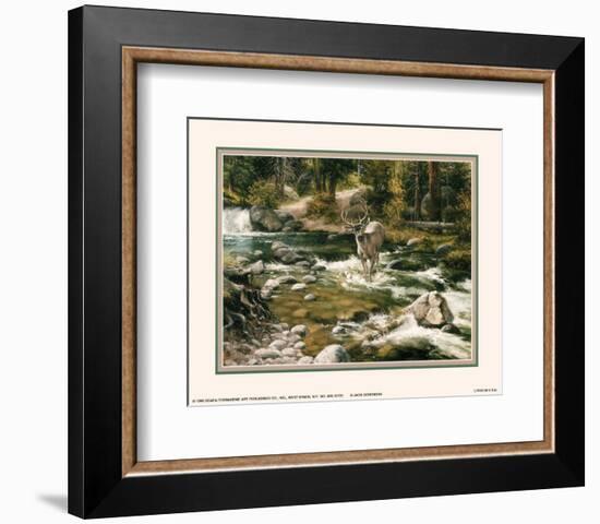 Buck in Midstream-Jack Sorenson-Framed Art Print