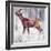 Buck in the Snow, 2000-Mark Adlington-Framed Giclee Print