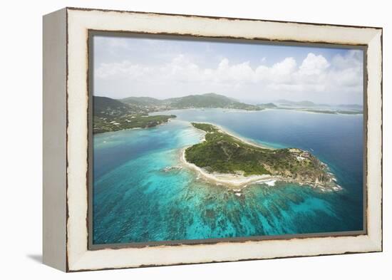 Buck Island and Tortola in British Virgin Islands-Macduff Everton-Framed Premier Image Canvas