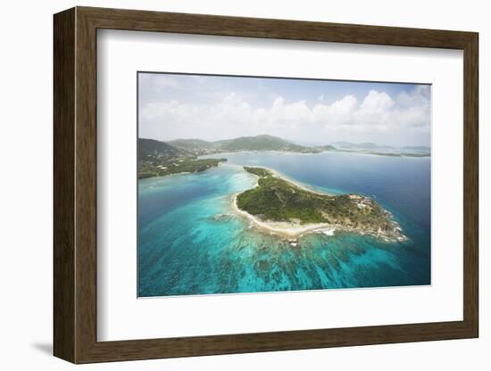 Buck Island and Tortola in British Virgin Islands-Macduff Everton-Framed Photographic Print