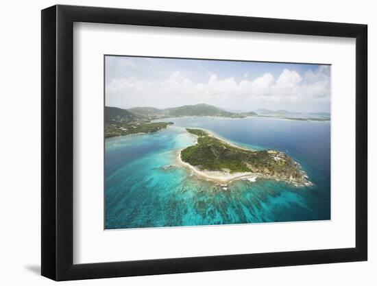 Buck Island and Tortola in British Virgin Islands-Macduff Everton-Framed Photographic Print