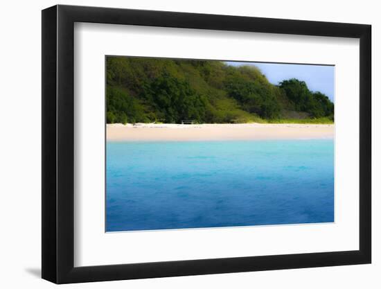 Buck Island, Saint Croix, Us Virgin Islands. Soft Focus of the Beach-Janet Muir-Framed Photographic Print