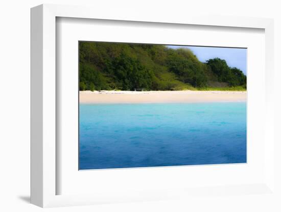 Buck Island, Saint Croix, Us Virgin Islands. Soft Focus of the Beach-Janet Muir-Framed Photographic Print