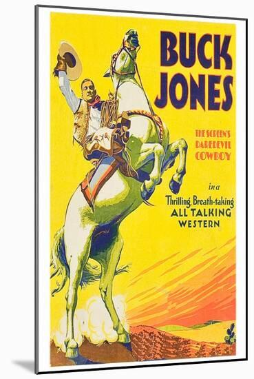 Buck Jones-null-Mounted Art Print