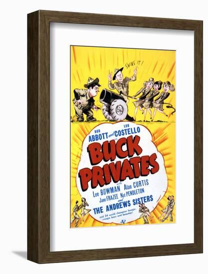 Buck Privates - Movie Poster Reproduction-null-Framed Photo