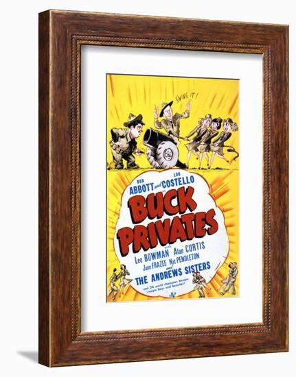 Buck Privates - Movie Poster Reproduction-null-Framed Photo