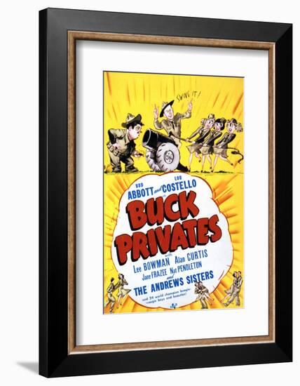 Buck Privates - Movie Poster Reproduction-null-Framed Photo