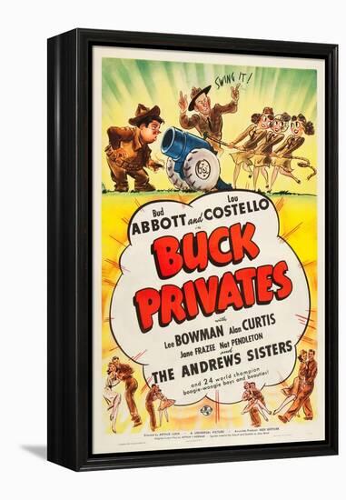 Buck Privates-null-Framed Stretched Canvas