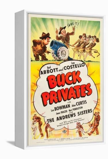 Buck Privates-null-Framed Stretched Canvas