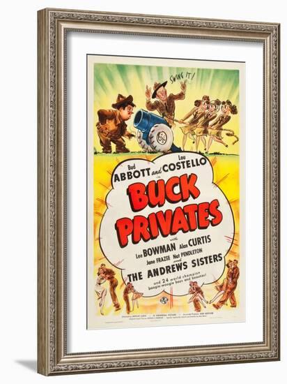 Buck Privates-null-Framed Art Print