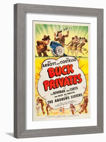Buck Privates-null-Framed Art Print