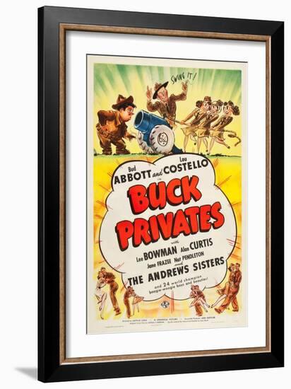 Buck Privates-null-Framed Art Print