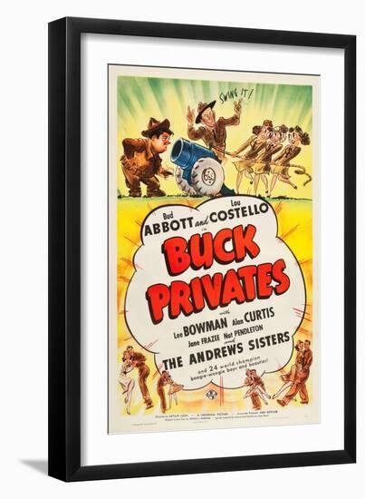 Buck Privates-null-Framed Art Print