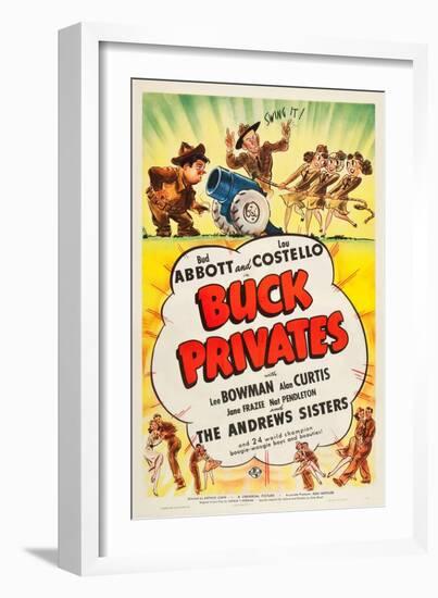 Buck Privates-null-Framed Art Print