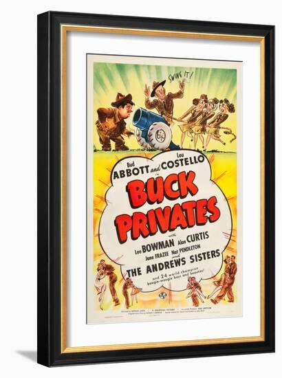 Buck Privates-null-Framed Art Print